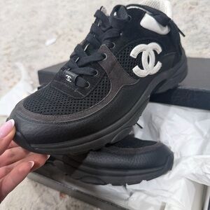 CHANEL Monochrome Athletic Sneakers